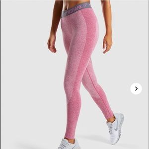 Gymshark pink and gray flex leggings XS